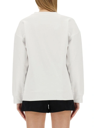 Shop Moschino Sweatshirt With Logo In White