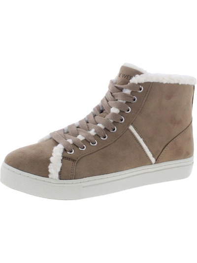 Shop Nine West Mellie2 Womens Textile Fabrics Sneakers Casual And Fashion Sneakers In Beige