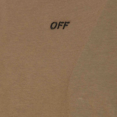 Shop Off-white Off White T-shirts And Polos In Beige