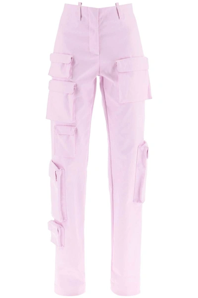 Shop Off-white Pants In Purple