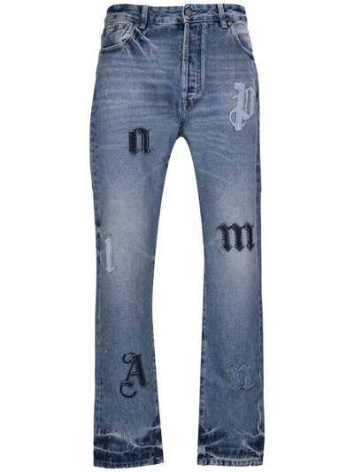 Shop Palm Angels Trousers In Blue