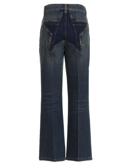 Shop Palm Angels ‘star Flared' Jeans In Blue