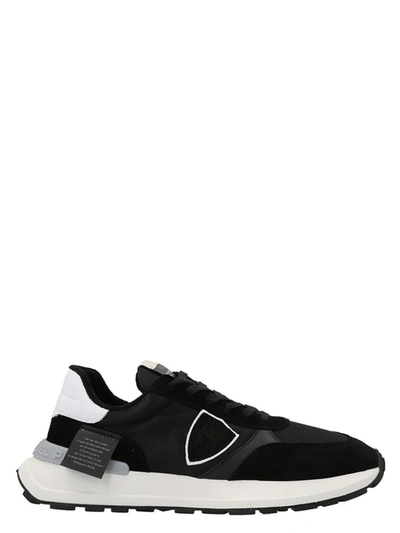 Shop Philippe Model 'antibes' Sneakers In White/black
