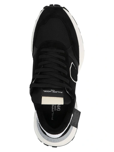 Shop Philippe Model 'antibes' Sneakers In White/black