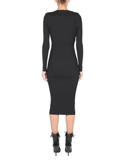 Shop Philosophy Di Lorenzo Serafini Knitted Midi Dress In Black
