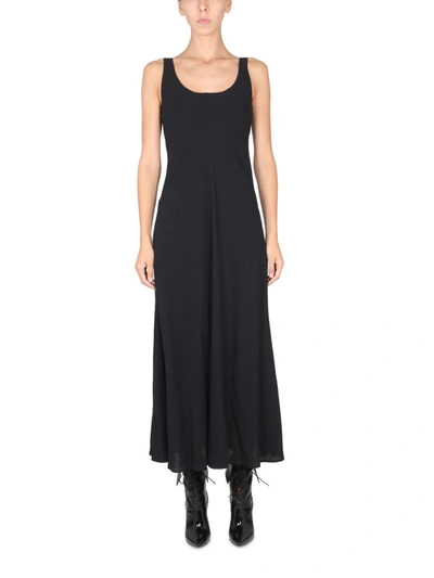 Shop Philosophy Di Lorenzo Serafini Viscose Jersey Dress In Black