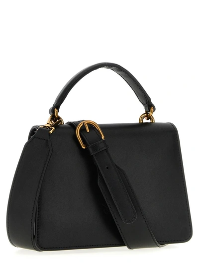 Shop Pinko 'love One' Handbag In Black