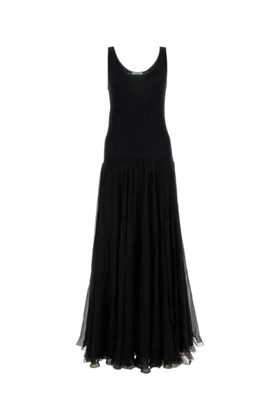 Shop Prada Long Dresses. In Black