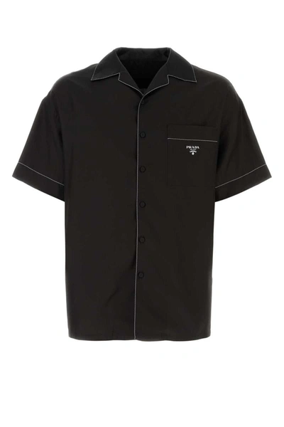Shop Prada Shirts In Black