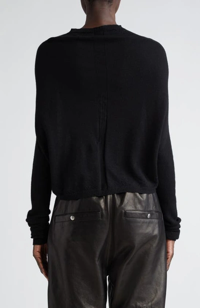 Shop Rick Owens Crater Cashmere Sweater In Black