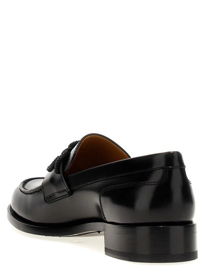 Shop René Caovilla 'morgana' Loafers In Black