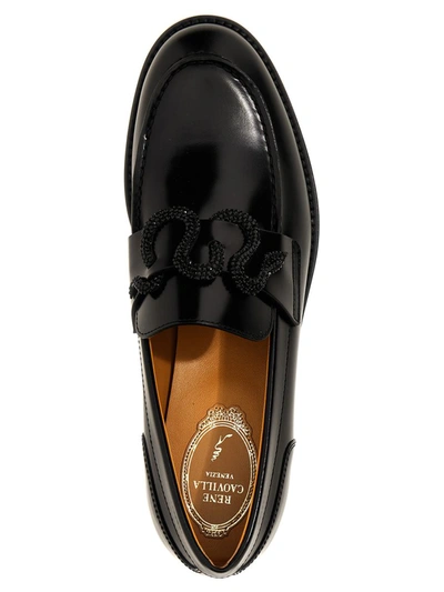 Shop René Caovilla 'morgana' Loafers In Black