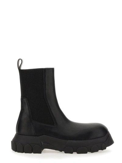 Shop Rick Owens Boot "beatle Bozo Tractor" In Black