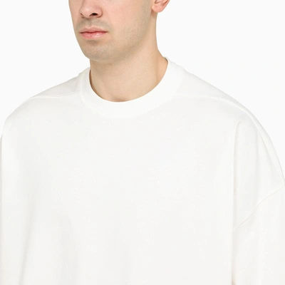 Shop Rick Owens Tommy T White Oversize T-shirt In In Grey