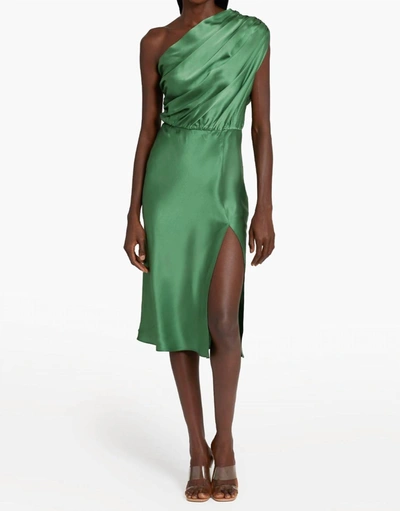 Shop Amanda Uprichard Dupree Silk Dress In Ferman In Multi