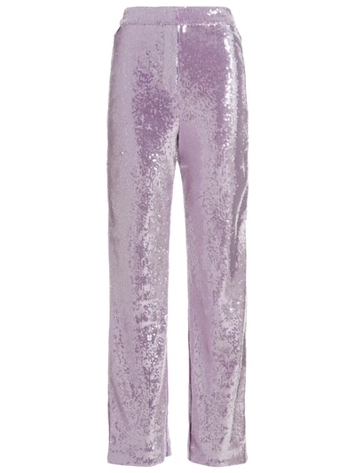 Shop Rotate Birger Christensen Rotate Sequin Pants In Purple