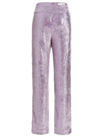 Shop Rotate Birger Christensen Rotate Sequin Pants In Purple