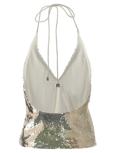 Shop Rotate Birger Christensen Rotate Sequin Top In Silver