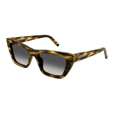 Saint Laurent Cat-eye Sunglasses In Havana