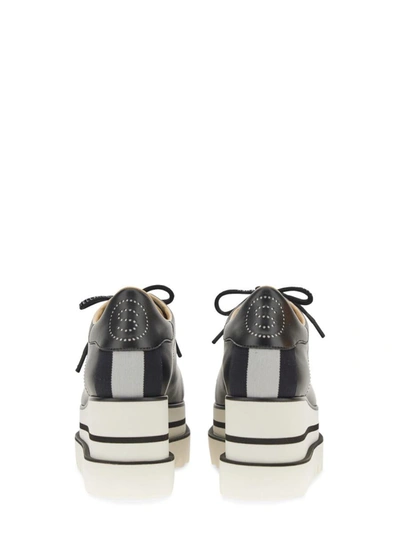 Shop Stella Mccartney "elyse" Wedge Sneakers In Black