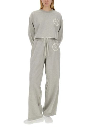 Shop Stella Mccartney Jogging Pants In Grey