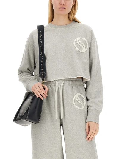 Shop Stella Mccartney Sweatshirt With Logo In Grey