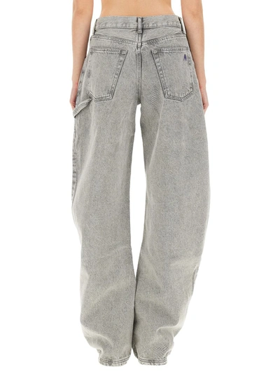 Shop Attico The  Oversize Jeans In Grey