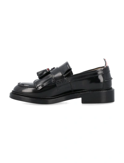 Shop Thom Browne Tassel Loafer In Calf Leather In Black