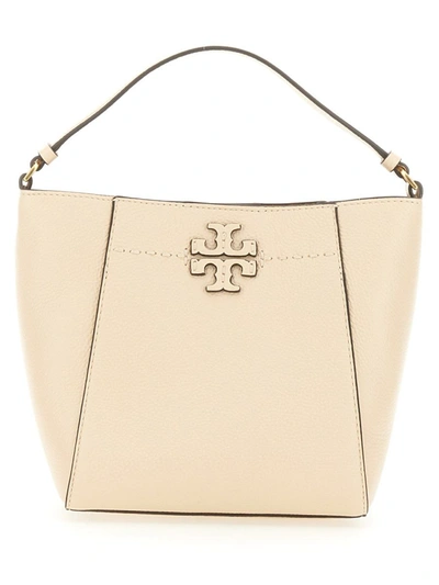 Shop Tory Burch Mcgraw Small Bag In Beige