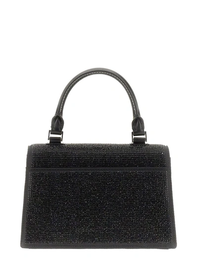 Shop Tory Burch Mini Decorated "bon Bon" Bag In Black