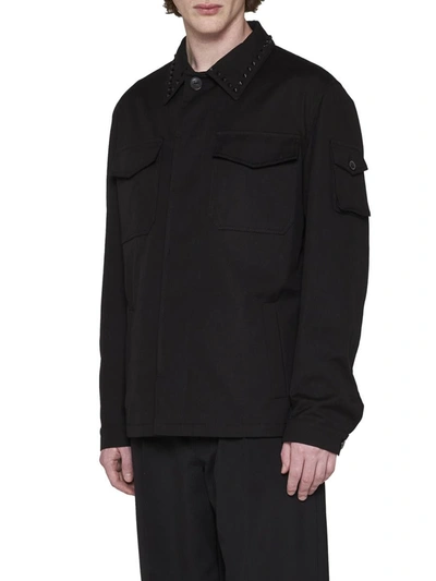 Shop Valentino Coats In Black