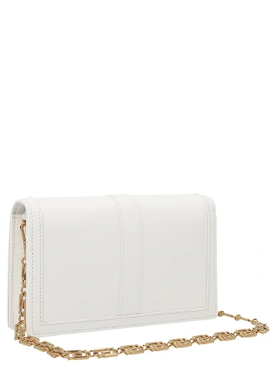 Shop Versace 'greca Goddess' Clutch In White