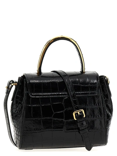 Shop Versace 'la Medusa' Small Handbag In Black