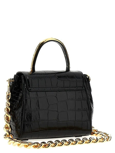Shop Versace 'la Medusa' Small Handbag In Black