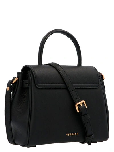 Shop Versace 'medusa' Handbag In Black