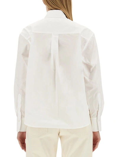 Shop Victoria Beckham Cotton Shirt In White