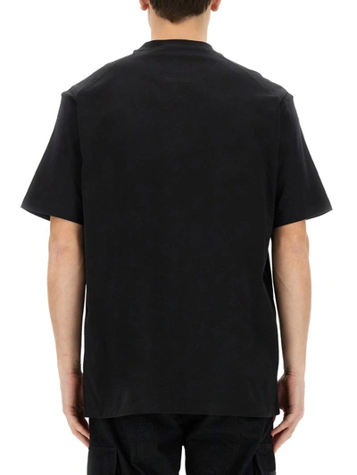 Shop Y-3 Adidas Cotton T-shirt In Black