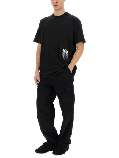 Shop Y-3 Adidas T-shirt With Logo In Black