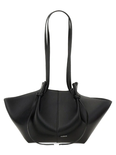 Shop Yuzefi Shoulder Bag "mochi" In Black