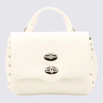 Shop Zanellato White Leather Postina S Top Handle Bag