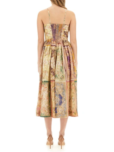 Shop Zimmermann Floral Print Dress In Multicolour