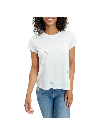 Shop Splendid Womens Crewneck Knit T-shirt In White