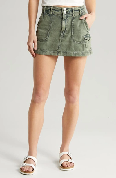 Shop Roxy Roll With It Miniskirt In Agave Green