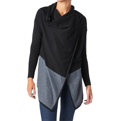 Shop Smartwool Edgewood Wrap Sweater In Black