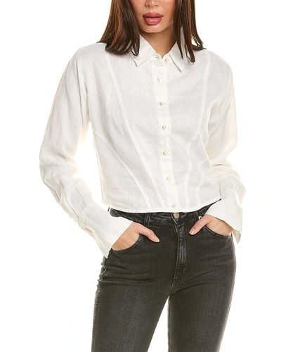Shop Dl1961 Aurette Linen Shirt In White