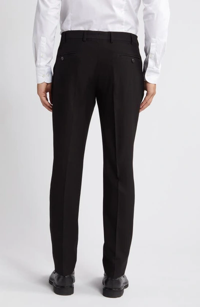 Shop Emporio Armani G-line Flat Front Pants In Black