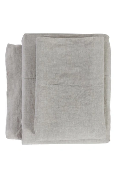 Shop Pom Pom At Home Parker Linen Sheet Set In Terra Cotta