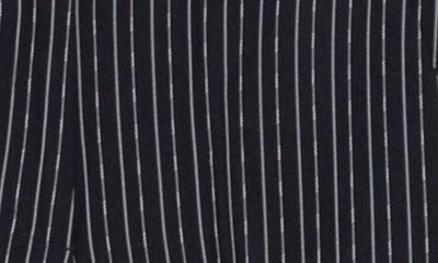 Shop Adrianna Papell Pinstripe Pants In Blue Moon/ White