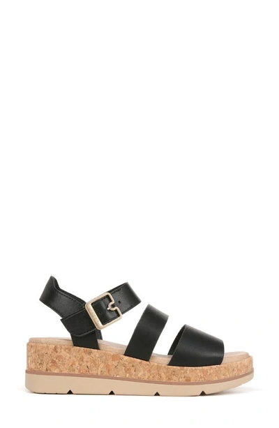 Shop Dr. Scholl's Once Twice Platform Sandal In Black