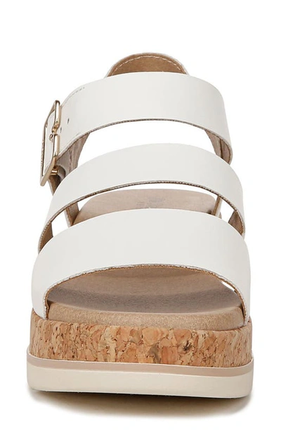Dr. Scholl's Once Twice Platform Sandal In White